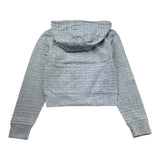 Juicy Couture Felpa Tinta Unita con Zip E Cappuccio per Bambina JBX6621 GRIGIO JUICY COUTURE 