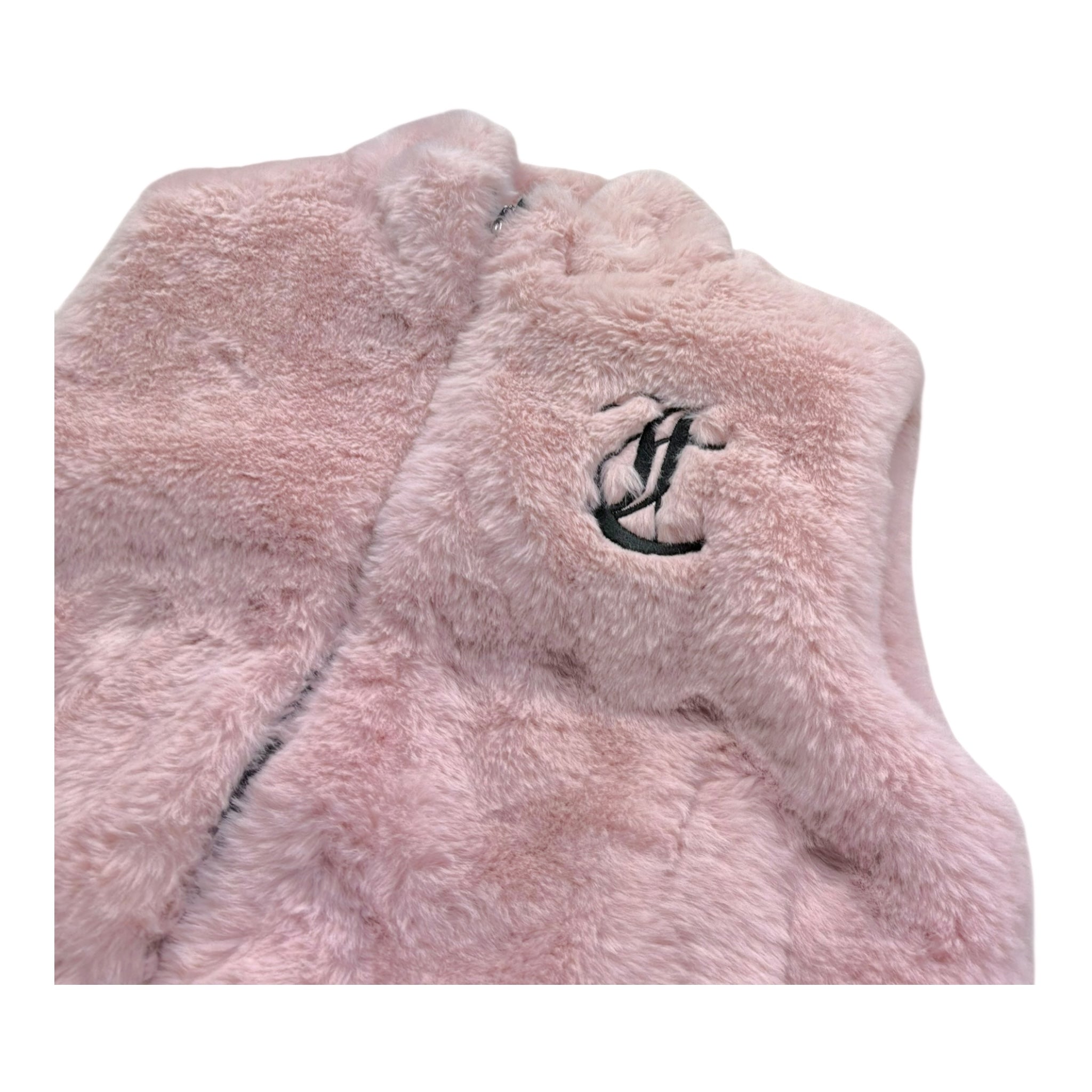 Juicy Couture Giubbino Modello Smanicato Tinta Unita con Zip per Bambina JBX6628 ROSA JUICY COUTURE 