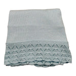 Juliana Coperta tinta unita con Fiocco Azzurro per Neonata 25011 AZZURRO JULIANA 