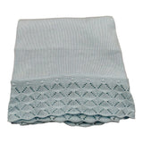 Juliana Coperta tinta unita con Fiocco Azzurro per Neonata 25011 AZZURRO JULIANA 