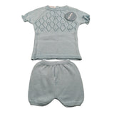 Juliana Completo 2 Pezzi T-Shirt Maglia-Culotte per Neonata 25070 AZZURRO JULIANA 
