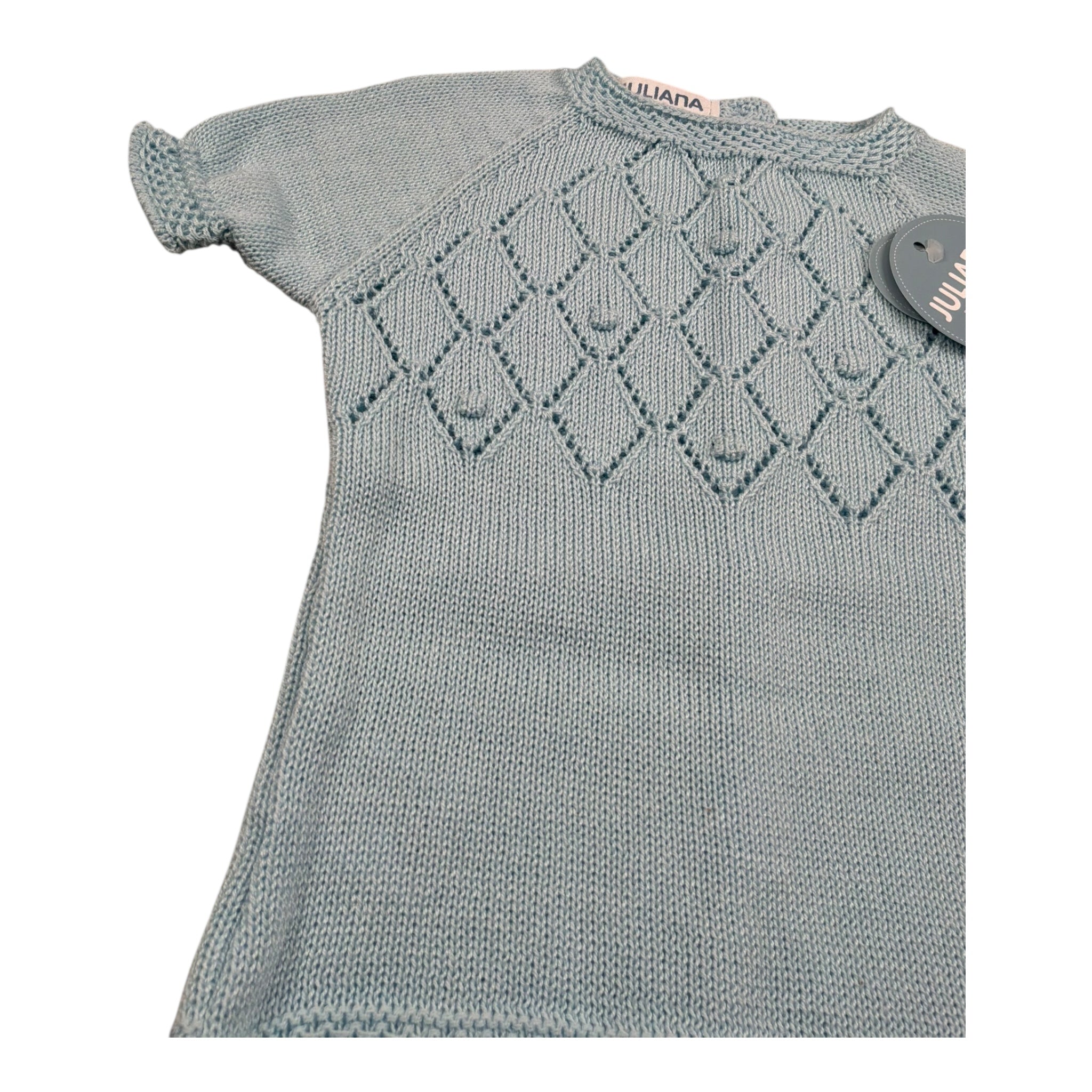 Juliana Completo 2 Pezzi T-Shirt Maglia-Culotte per Neonata 25070 AZZURRO JULIANA 