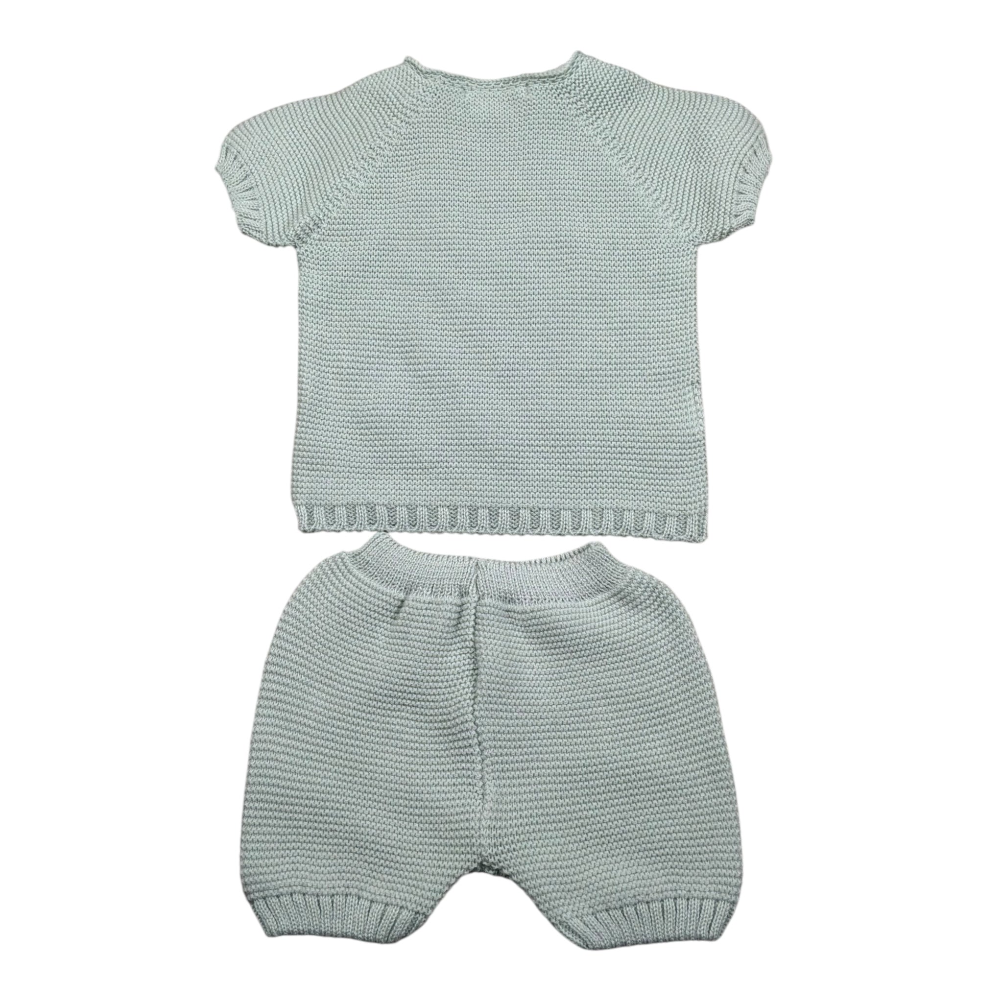 Juliana Completo 2 Pezzi T-Shirt Maglia-Culotte per Neonato 25071 VERDE ACQUA JULIANA 