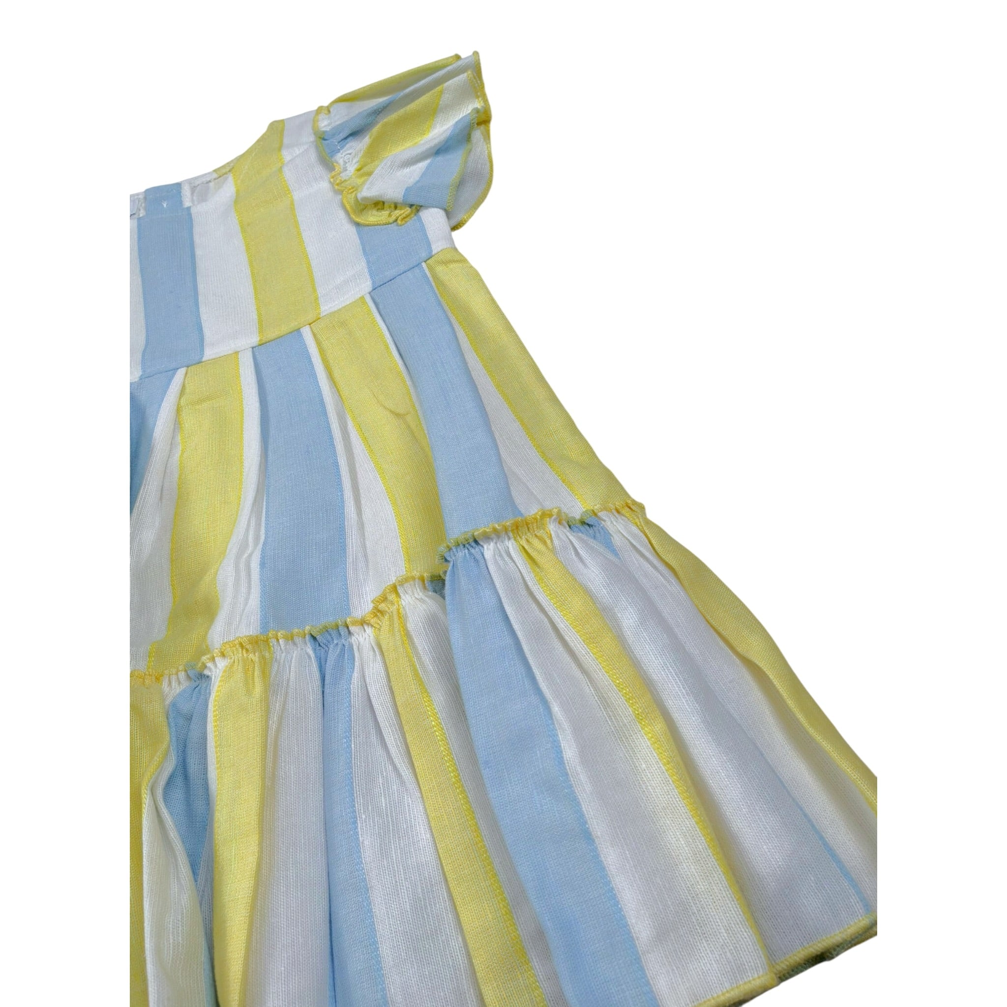 Juliana Abito Tricolore con Fantasia A Righe Giallo per Neonata 25128 GIALLO JULIANA 