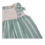 Juliana Abito Giromanica Fantasia A Righe con Culotte per Neonata 25149 VERDE ACQUA JULIANA 