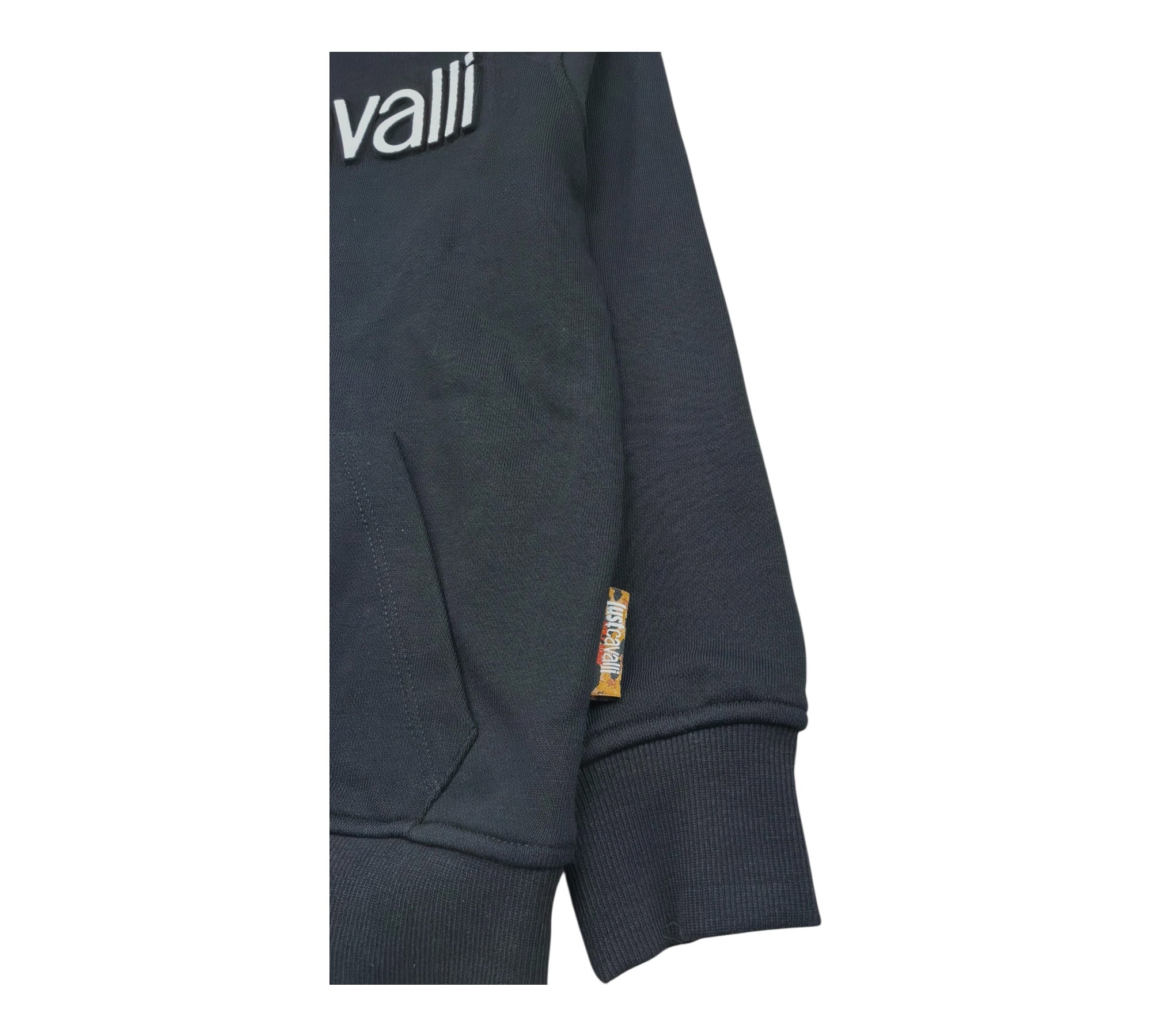 Just Cavalli Felpa Chiusa Girocollo Tinta Unita con Logo per Bambino JBP26012FE NERO JUST CAVALLI 