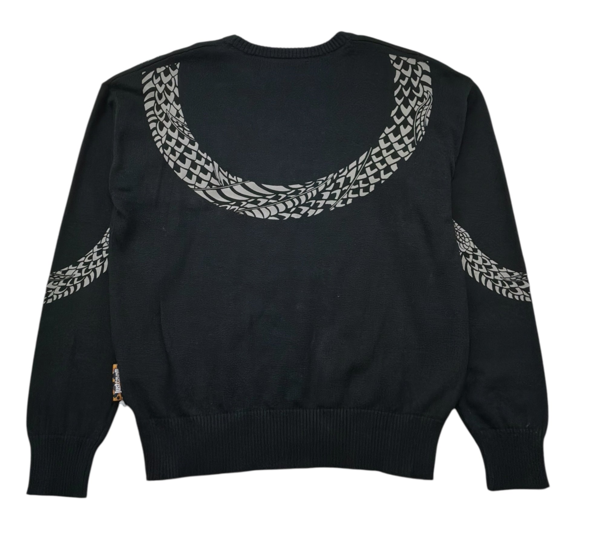 Just Cavalli Maglia Girocollo Tinta Unita con Stampa per Bambina JBP26032FE NERO JUST CAVALLI 