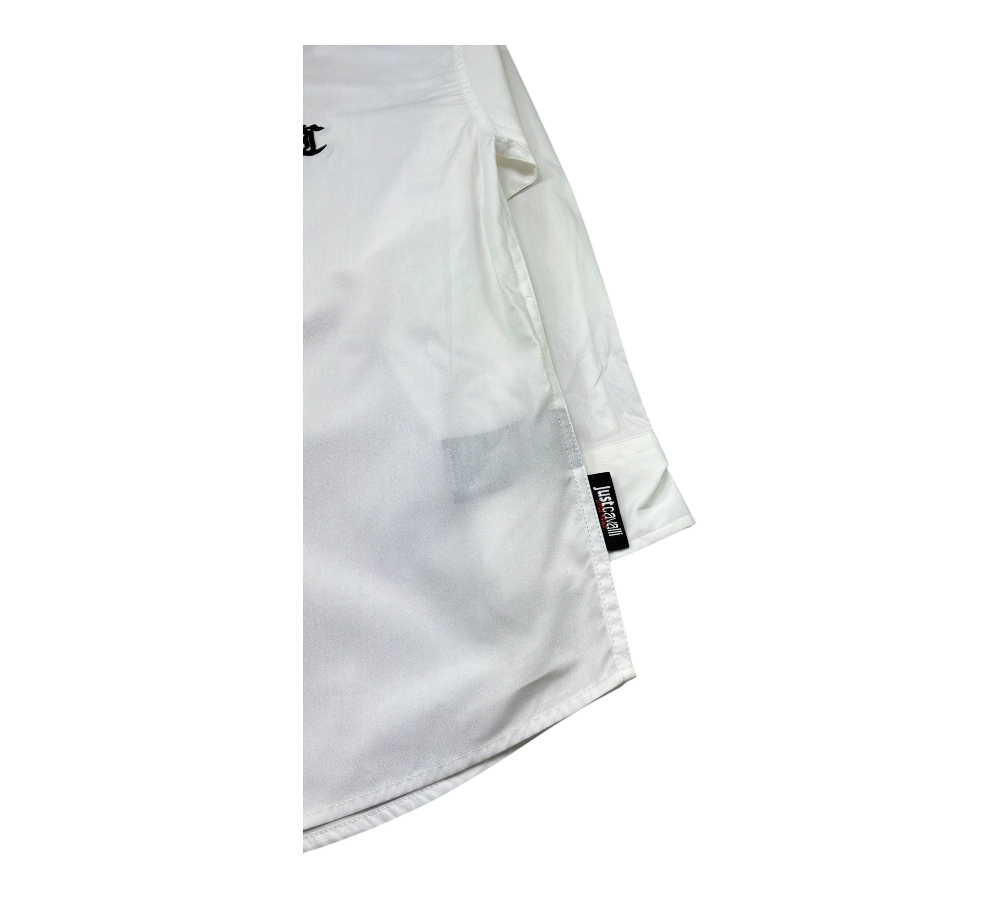 Just Cavalli Camicia Manica Lunga Tinta Unita Conlogo per Bambino JBP26034CA BIANCO JUST CAVALLI 