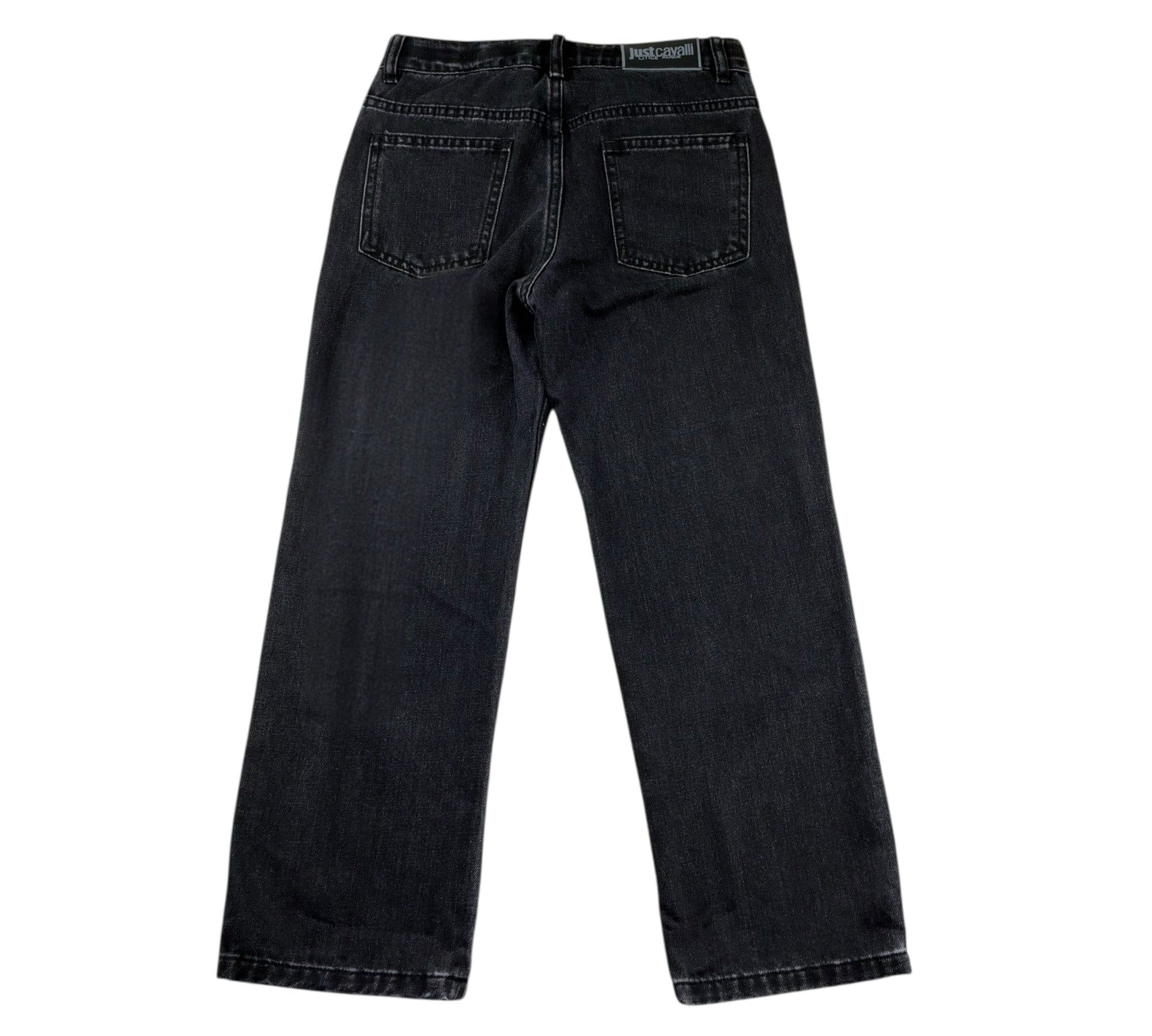 Just Cavalli Jeans Tinta Unita con Girovita Regolabile per Bambino JBP26038JE NERO JUST CAVALLI 
