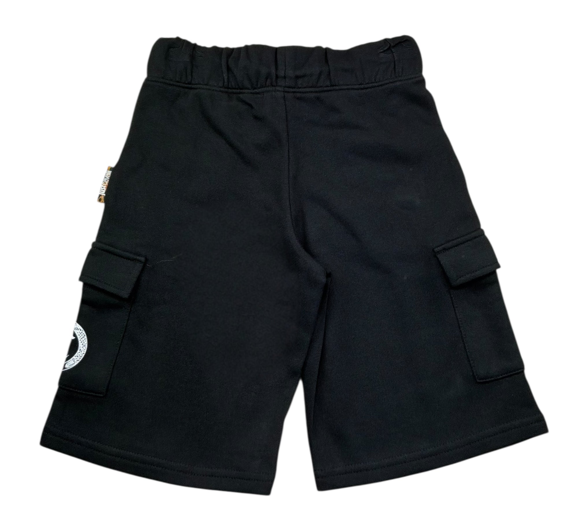 Just Cavalli Bermuda In Felpa Tinta Unita con Logo per Bambino JBP26044BE NERO JUST CAVALLI 