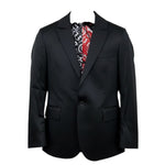 Just Cavalli Giacca Tinta Unita Monopetto per Bambino JBP26048GC NERO JUST CAVALLI 