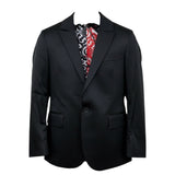 Just Cavalli Giacca Tinta Unita Monopetto per Bambino JBP26048GC NERO JUST CAVALLI 