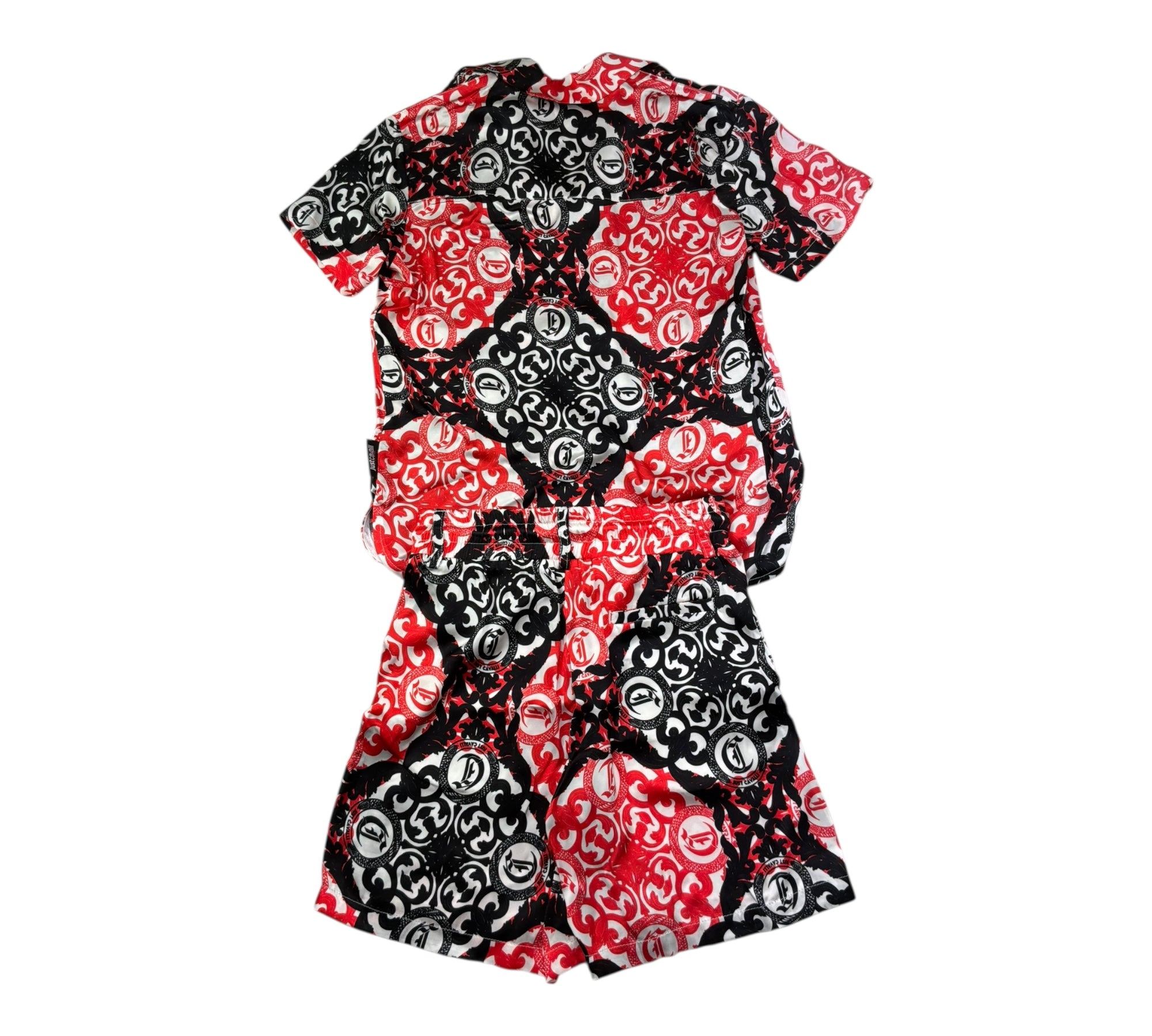Just Cavalli Completo 2 Pezzi Camicia-Bermuda Stampa Fantasia per Bambino JBP26060CE MULTICOLOR JUST CAVALLI 