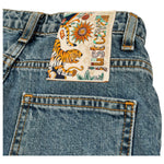 Just Cavalli Bermuda In Denim Tinta Unita con Girovita Regolabile per Bambino JBP26087BE BLU JUST CAVALLI 
