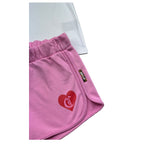 Just Cavalli Completo 2 Pezzi T-Shirt-Short Bicolore per Bambina JGP26003CJ BIANCO/ROSA JUST CAVALLI 