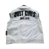 Just Cavalli Smanicato In Denimtinta Unita per Bambino JGP26037GT BIANCO JUST CAVALLI 