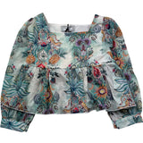 Just Cavalli Camicia Manica Lunga Stampa Fantasia per Bambina JGP26132BL AZZURRO JUST CAVALLI 