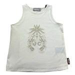 Just Cavalli Canotta Girocollo Tinta Unita con Trafori per Bambina JGP26135CN AVORIO JUST CAVALLI 