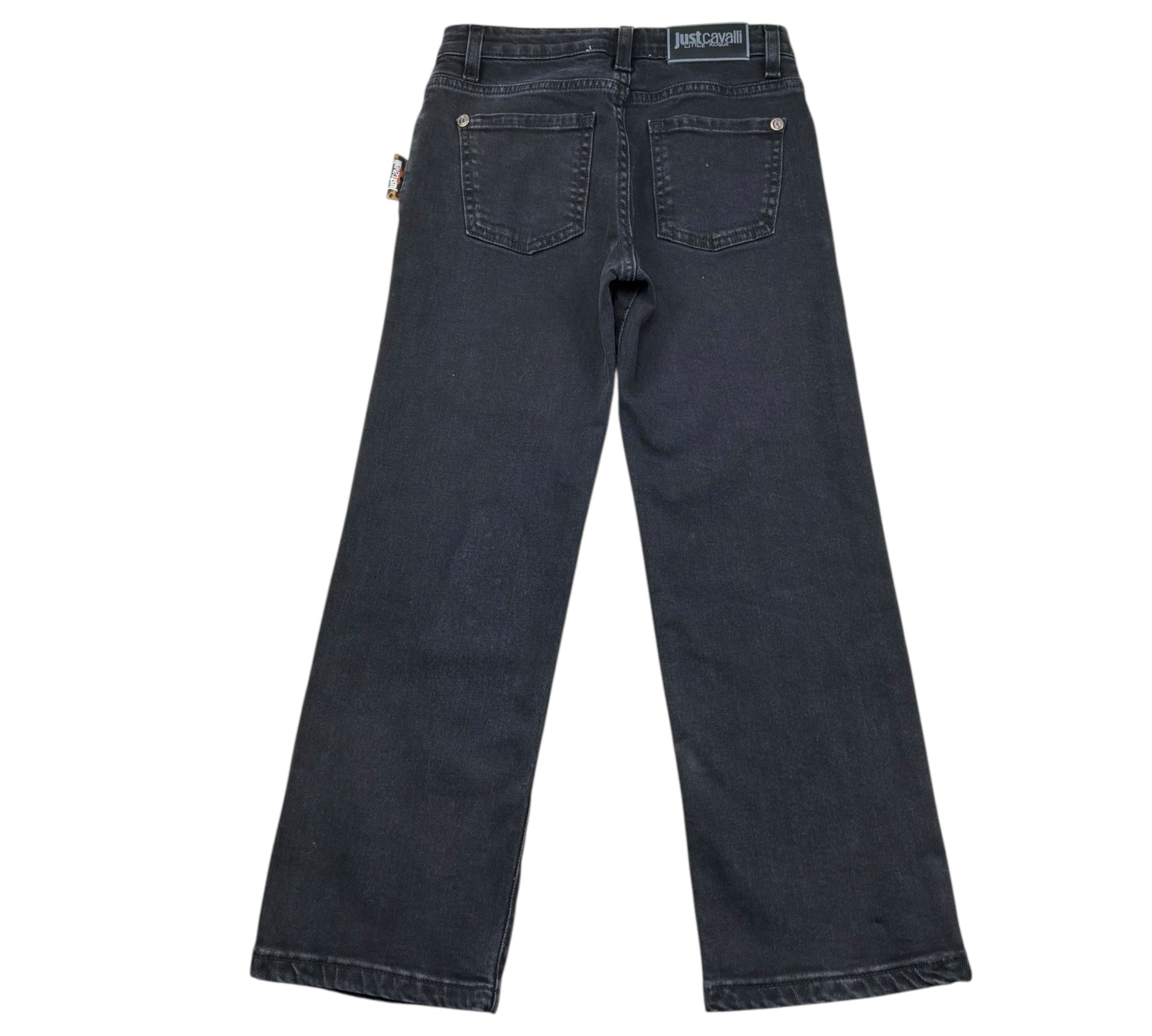 Just Cavalli Jeans Tinta Unita con Brillantini per Bambina JGP26136JE NERO JUST CAVALLI 