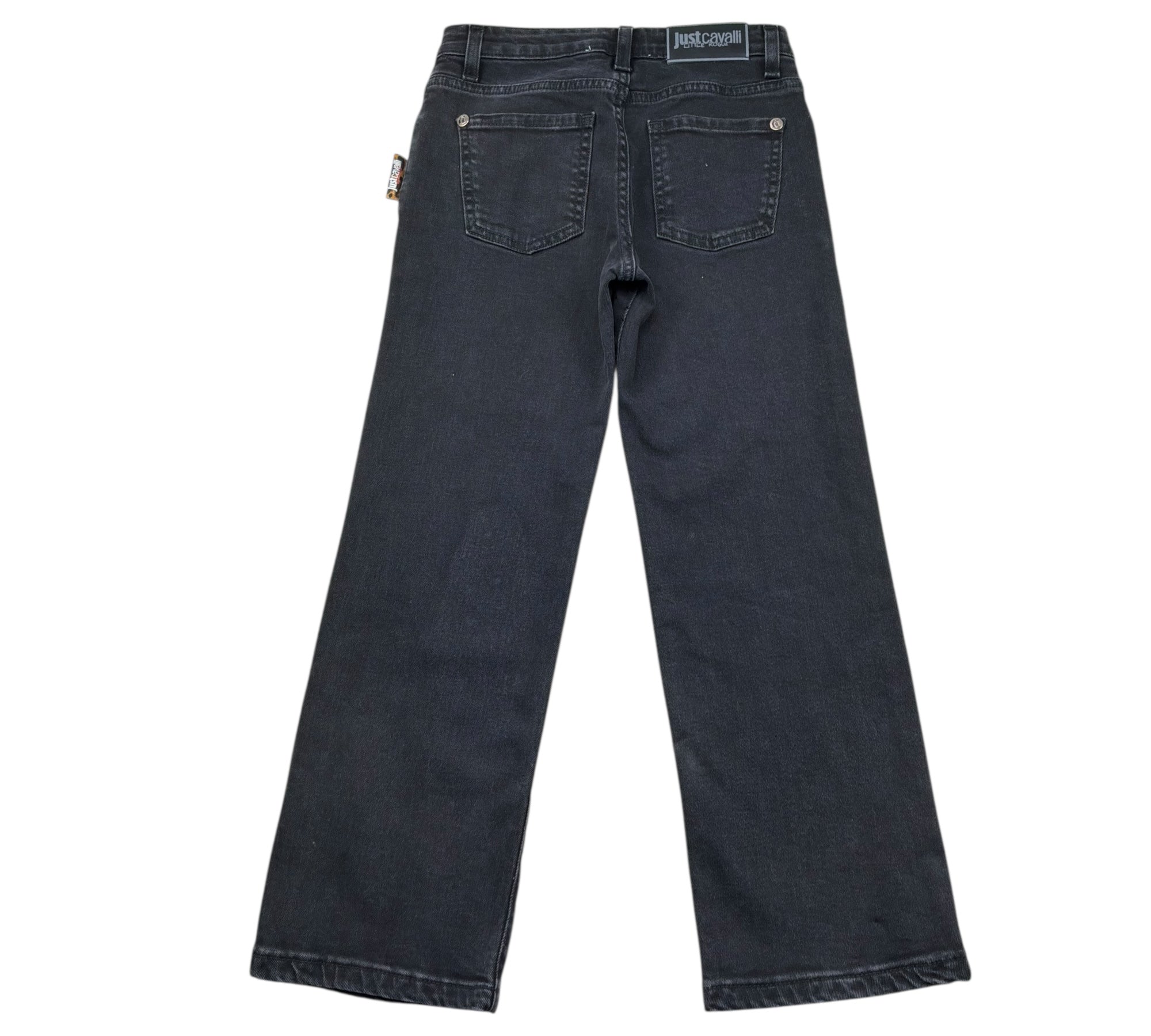 Just Cavalli Jeans Tinta Unita con Brillantini per Bambina JGP26136JE NERO JUST CAVALLI 