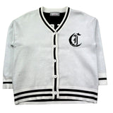 Just Cavalli Cardigan Tinta Unira con Logo per Bambina JGP26168CD BIANCO JUST CAVALLI 