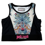 Just Cavalli Top Giromanica Stampa Fantasia per Bambina JGP2624TO NERO JUST CAVALLI 