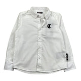 Just Cavalli Camicia Manica Lunga Tinta Unita con Ricamo Logo per Neonato JIP26066CA BIANCO JUST CAVALLI 