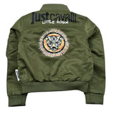 Just Cavalli Giubbino Tinta Unita con Logo per Neonato JIP26086GB VERDE JUST CAVALLI 