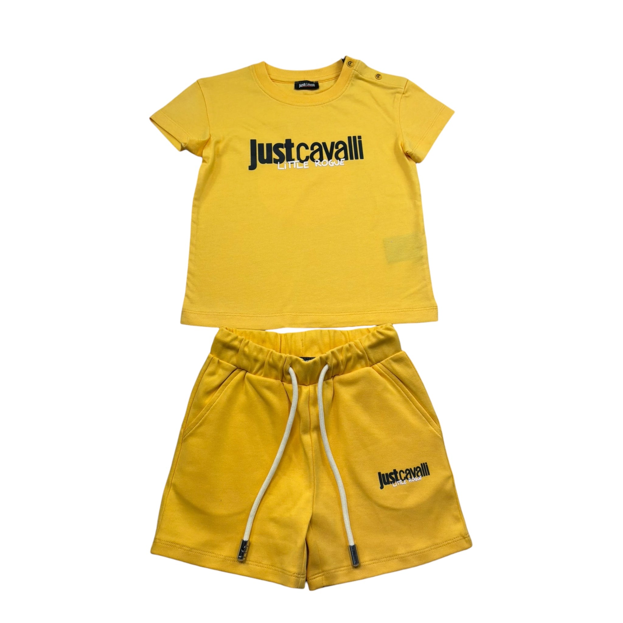 Just Cavalli Completo 2 Pezzi T-Shirt-Bermuda per Neonato JIP26090CJ GIALLO JUST CAVALLI 
