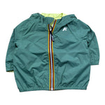 K-Way Giubbino Reversibile con Zip E Cappuccio per Neonato K2123IW VERDE K-WAY 