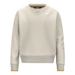 K-Way Maglia Tinta Unita Girocollo con Logo per Bambino K2148LW PANNA K-WAY 