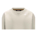 K-Way Maglia Tinta Unita Girocollo con Logo per Bambino K2148LW PANNA K-WAY 
