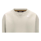 K-Way Maglia Tinta Unita Girocollo con Logo per Bambino K2148LW PANNA K-WAY 