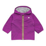 K-Way Giubbino Tinta Unita con Zip E Cappuccio per Bambina K2148NW VIOLA K-WAY 