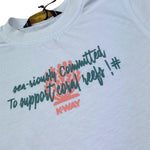 K-Way T-Shirt Girocollo Tinta Unita con Stampa per Bambina K2151PW BIANCO K-WAY 