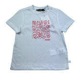K-Way T-Shirt Girocollo Tinta Unita con Stampa per Bambina K2151QW BIANCO K-WAY 