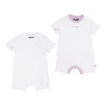 K-Way Set 2 Pagliaccetti Tinta Unita per Neonata K4124VWA BIANCO K-WAY 