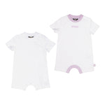 K-Way Set 2 Pagliaccetti Bicolore per Neonata K4124VWX BIANCO K-WAY 