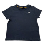 K-Way T-Shirt Girocollo Tinta Unita con Logo per Neonato K4125LW BLU K-WAY 