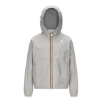 K-Way Giubbino Tinta Unita con Zip E Cappuccio per Bambino K41335W GRIGIO K-WAY 