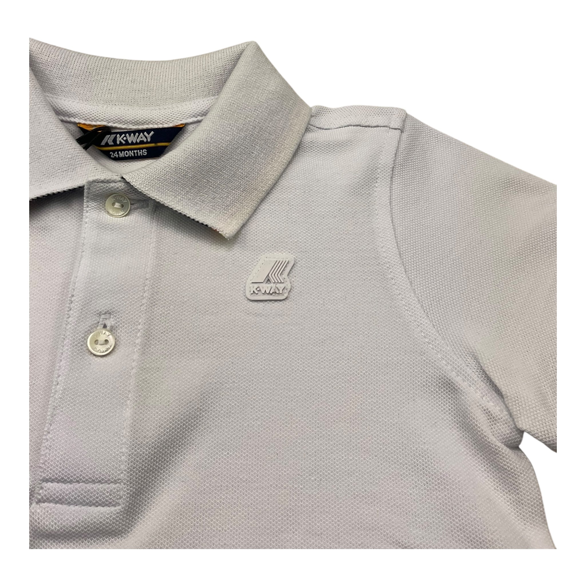 K-Way Polo Mezza Manica Tinta Unita per Neonato K71374W BIANCO K-WAY 
