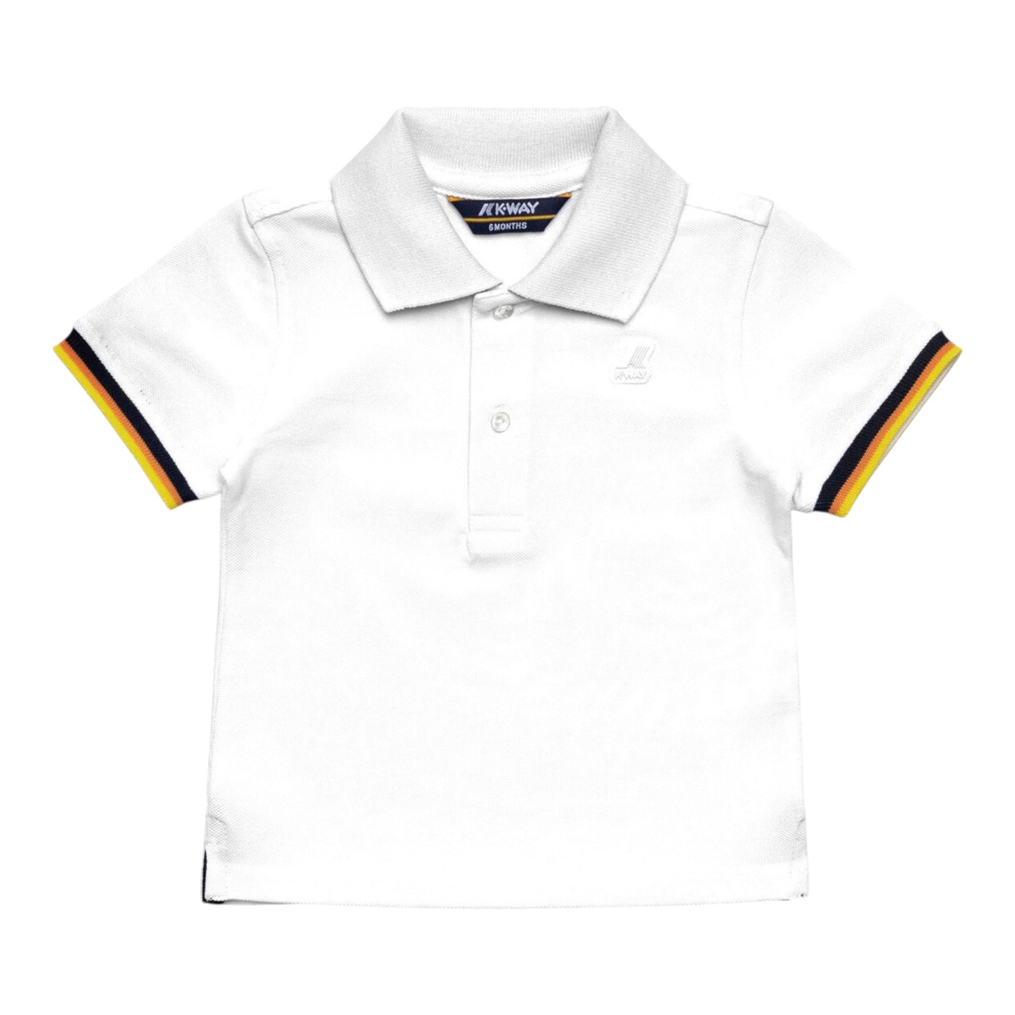 K-Way Polo Mezza Manica Tinta Unita per Neonato K71374WXXX BIANCO K-WAY 