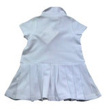 K-Way Abito Tinta Unita Mezza Manica con Logo per Neonata K8151TW BIANCO K-WAY 