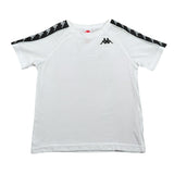 Kappa T-Shirt Girocollo tinta unita con Logo Bianco per Bambino 174934 BIANCO KAPPA 