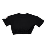 Kappa T-Shirt Girocollo Tinta Unita con Stampa per Bambina 3746MY00032 NERO KAPPA 