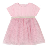 Karl Lagerfeld Abito Mezza Manica Tinta Unita In Tulle per Neonata Z30519 ROSA KARL LAGERFELD 