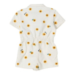 Kenzo Tutina Intera Tinta Unita con Fantasia Margherite per Neonata K61038 BIANCO KENZO 