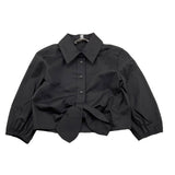 Kocca Camicia Tinta Unita Modello Crop per Bambina P22JCM6662AAUN0567 NERO Kocca 