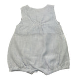 La Sartoria Dei Piccoli Pagliaccetto Tinta Unita con Fantasia A Righe per Neonata LPB9091 BIANCO LA SARTORIA DEI PICCOLI 