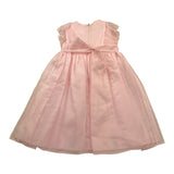 La Stupenderia Abito Giomanica Tinta Unita con Tulle Modello Cerimonia per Bambina CCAB74 ROSA LA STUPENDERIA 
